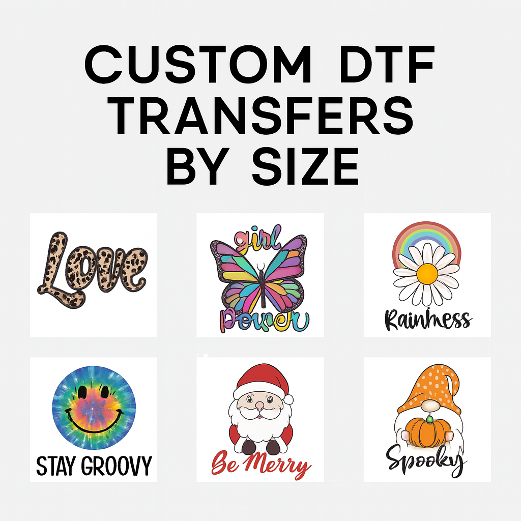 Custom DTF Transfers by Size